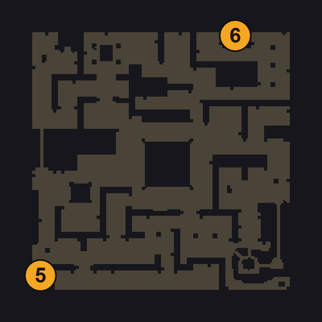 Plan : Donjon de Galdina — étage 1
